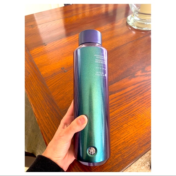 NWT Starbucks Dark Iridescent Glitter SS Tumbler